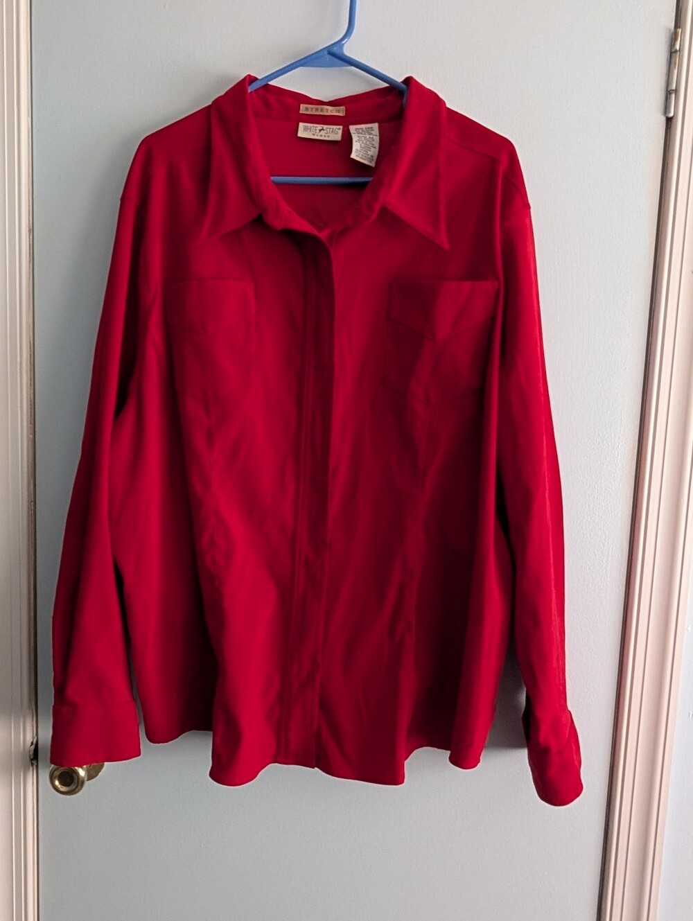 Woman's Red Shirt Jacket